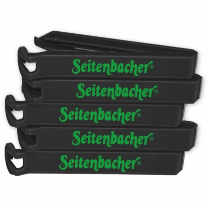 5er Pack Verschluss-Clips, 11cm, SCHWARZ