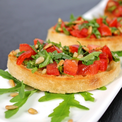 Bruschetta mal anders mit wertvollem Hanföl