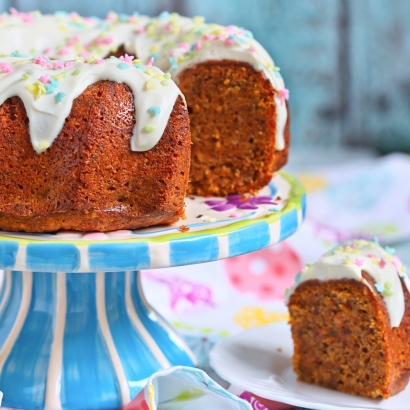 Karotten Birnen Kuchen mit Mohnöl