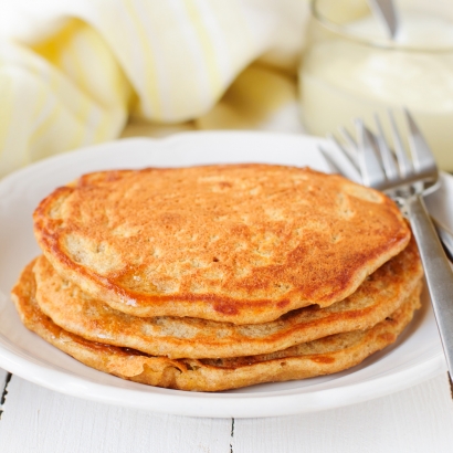 Besondere Pfannkuchen mit Quark und Karotten