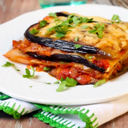 Vegetarische Lasagne mit Auberginen