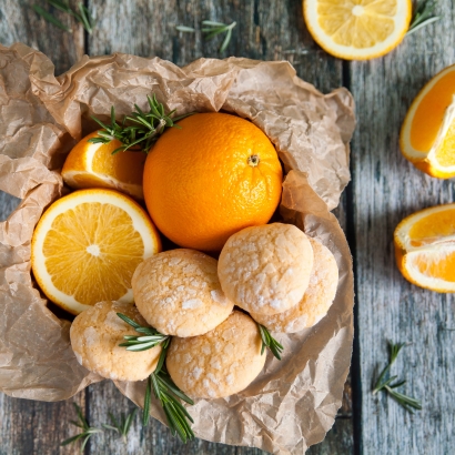 Orangen Rosmarin Kekse