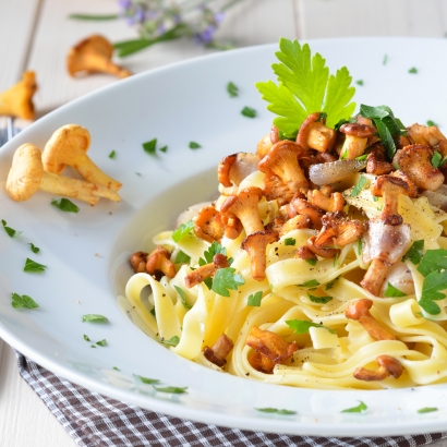 Eine scharfe und vegetarische Carbonara-Variante 