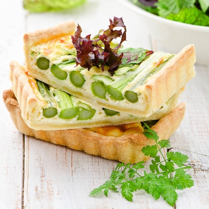 Leckere Spargelquiche