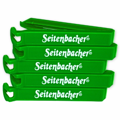 5er Pack Verschluss-Clips, 11cm, GRÜN