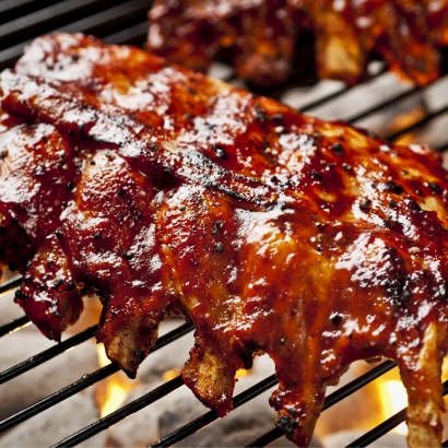 Leckere Spire Ribs mit einer traditionell amerikanischen Marinade