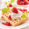 Dinkelwaffeln mit Erdbeeren