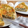 Herbstquiche mit Pilzen und Brokkoli