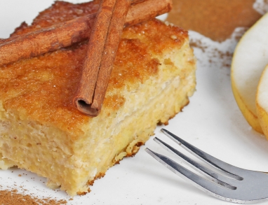 Hirse-Birnen-Auflauf ist eine leckere Süßspeise ob als Dessert oder Hauptspeise