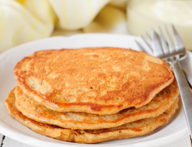 Besondere Pfannkuchen mit Quark und Karotten