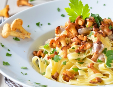 Eine scharfe und vegetarische Carbonara-Variante 