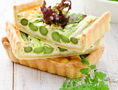 Leckere Spargelquiche