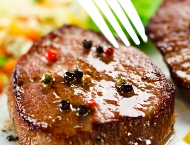 Steak in Kaffee BBQ Marinade