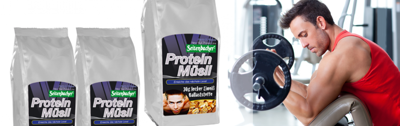 Protein Muesli von Seitenbacher 30g Protein zum Frühstück Protein Muesli von Seitenbacher 30g Protein zum Frühstück
