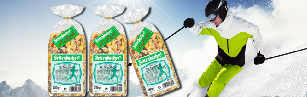 Seitenbacher Müsli für sportliche natürliche Eiweißquelle und natürliche Ballaststoffquelle Seitenbacher Müsli für sportliche natürliche Eiweißquelle und natürliche Ballaststoffquelle
