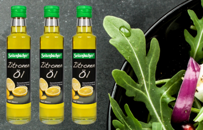 Klatgepresstes Bio Zitronenöl aus Erstpressung für leckere und gesunde Salate