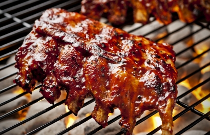 Leckere Spire Ribs mit einer traditionell amerikanischen Marinade